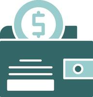 Savings Solid Sample Icon vector