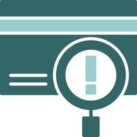 Fraud detection Solid Sample Icon vector