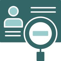 Identity theft Solid Sample Icon vector