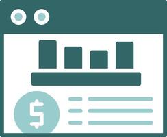 Expense tracker Solid Sample Icon vector