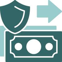 Secure transaction Solid Sample Icon vector