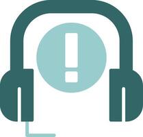 Customer service Solid Sample Icon vector