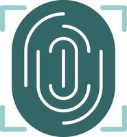 Biometric authentication Solid Sample Icon vector