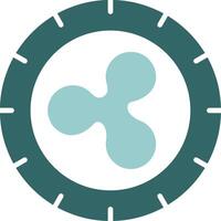 Ripple Solid Sample Icon vector