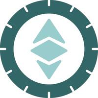 Ethereum Solid Sample Icon vector