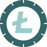 Litecoin Solid Sample Icon vector