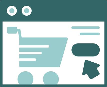 E-commerce Solid Sample Icon vector