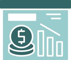 Recession Solid Sample Icon vector
