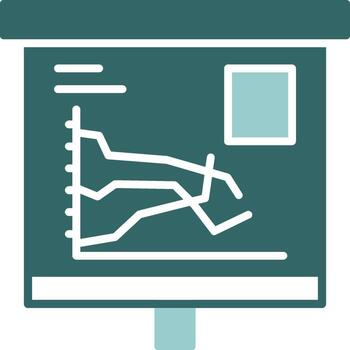 múltiple línea grafico sólido muestra diseño vector