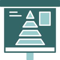 Pyramid Chart Solid Sample Design vector