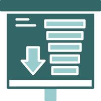 Funnel Chart Solid Sample Design vector