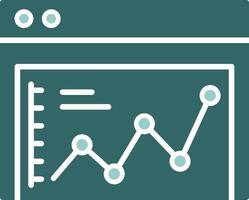 Website Falling Statistics Solid Sample Design vector