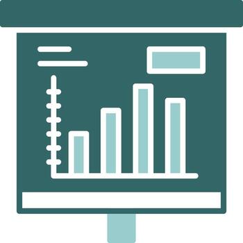 Column Chart Solid Sample Design vector