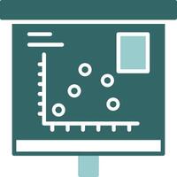Scatter Graph Solid Sample Design vector
