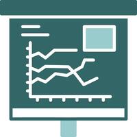 Filled Graph Solid Sample Design vector