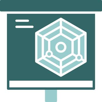 Radar Chart Solid Sample Design vector