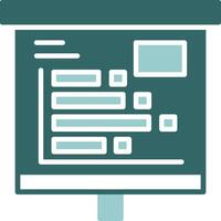 Horizontal Bars showing Solid Sample Design vector