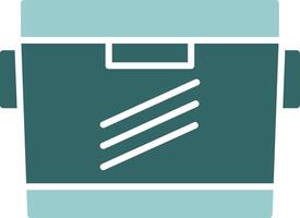 Cooler Two Color Icon Design vector