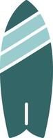 Surfboard Two Color Icon Design vector
