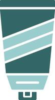 Sunscreen Two Color Icon Design vector