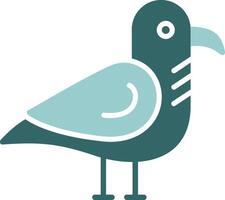Seagull Solid Sample Icon Design vector