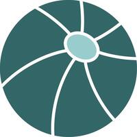 Beach ball Solid Style Sample Icon vector