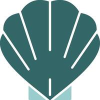 Seashell Solid Style Sample Icon vector