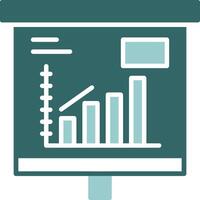 Escalating Bar Graph Solid Sample Design vector