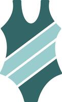 Swimsuit Two Color Icon Design vector