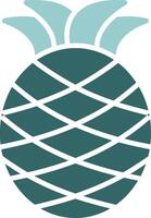 Pineapple Two Color Icon Design vector