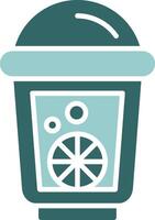 Lemonade Two Color Icon Design vector