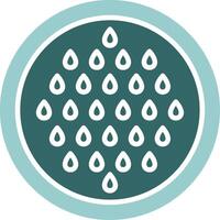 Watermelon seeds Two Color Icon Design vector
