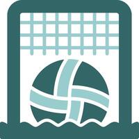 Beach soccer Two Color Icon Design vector