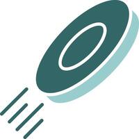 Frisbee Two Color Icon Design vector
