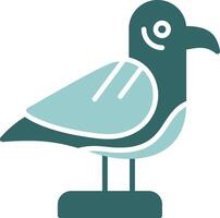 Seagull Solid Style Sample Icon vector