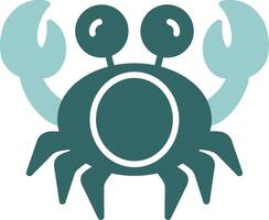 Crab Solid Sample Icon Design vector
