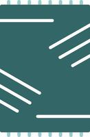 Beach mat Two Color Icon Design vector