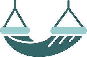 Hammock Two Color Icon Design vector