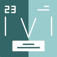 Vanadium Chemical Element Icon Design vector