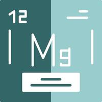 Magnesium Chemical Element Icon Design vector