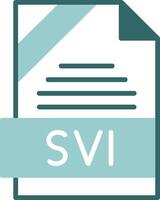 SVI Format Glyph Two Color Style Icon vector