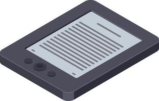 Portable electronic device featuring a bright screen displaying ebook text, providing a convenient and accessible reading experience for literature enthusiasts and learners alike vector