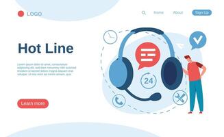 Headset with microphone and speech bubble symbolizing online support and a customer service operator providing assistance 24 hours a day, 7 days a week vector