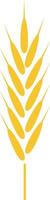 Stylized illustration featuring a ripe wheat stalk, representing the essence of farming and harvest while highlighting the production of nutritious and healthy food products vector