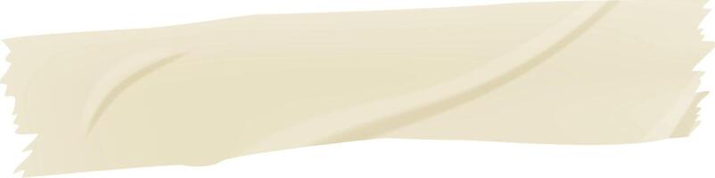 Wrinkled beige adhesive tape forming diagonal creases against a white background, adding a textured and visually captivating element to the composition vector