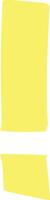 Bright yellow exclamation mark painted with expressive brush strokes on a clean white background, symbolizing warning, alertness, caution, and the need for attention or advice vector