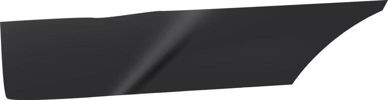 Minimalist dark gray curved abstract shape design element forming a diagonal line, isolated on a white background, conveying modern elegance and simplicity vector