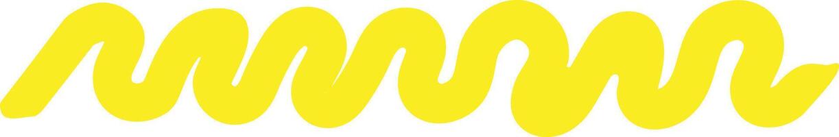 Yellow paint brush stroke creating a wavy pattern, infusing designs and creative projects with a vibrant and artistic flair, enhancing visual appeal and energy vector