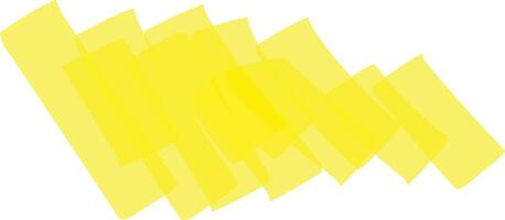 Vibrant yellow highlighter brush strokes create a dynamic diagonal pattern against a clean white background, infusing the scene with energy and visual excitement vector