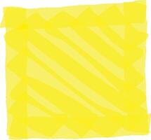 Vibrant yellow backdrop featuring diagonal stripes and a decorative serrated edge creating a square frame, ideal for adding a pop of color and visual interest to various design projects vector